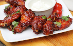 Sticky Bourbon Chicken Wings (Small) - No Fries